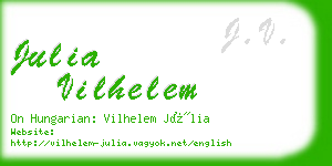 julia vilhelem business card